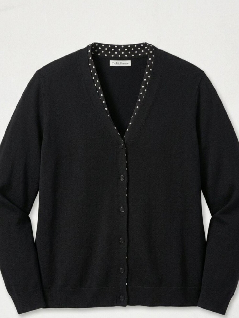 Croft & Barrow Women's Black Cardigan Sweater 2X NWT